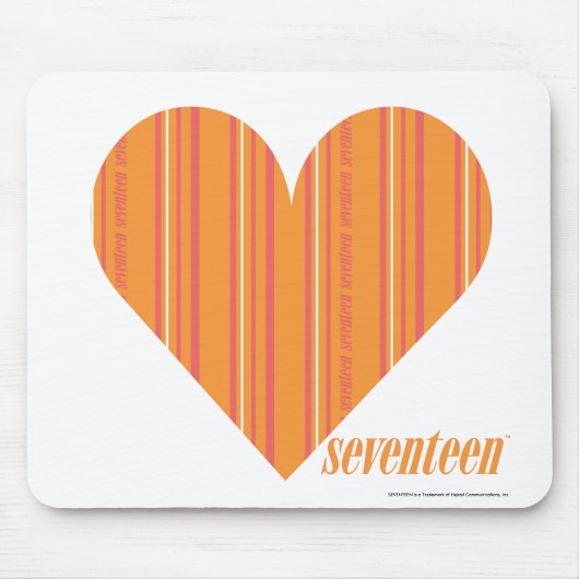 Dunne strepen Sinaasappel 3 Muismat (Voorkant)