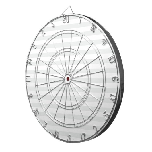 Dunne strepen - wit en licht grijs dartbord (Voorkant Rechts)