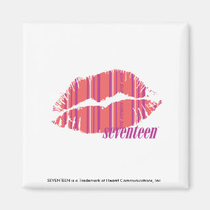 Dunne strepes roze magneet