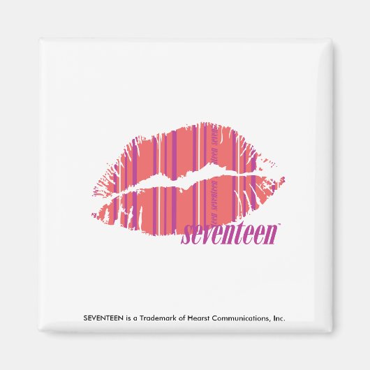 Dunne strepes roze magneet (Voorkant)