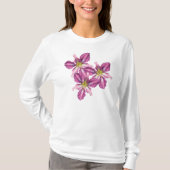 Dunne T-shirt met Daylily (Voorkant)