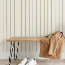 Dunne verticale streeppatroon Boho neutraal aardse