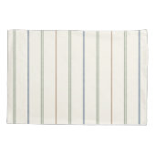 Dunne verticale streeppatroon Boho neutraal aardse Kussensloop (Achterkant)