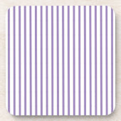 Dunne verticale strepes striped Lavender Bier Onderzetter (Voorkant)