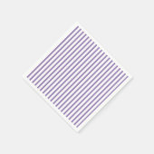 Dunne verticale strepes striped Lavender Servet (Hoek)