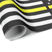 Dunne vlag voor gele lijnverzending cadeaupapier (Rol Hoek)