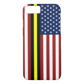 Dunne vlag voor gele lijnverzending Case-Mate iPhone case (Achterkant)