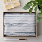 Dunne waterverfstrepen, leigrijs, grijs op wit tissuepapier (Geschenk)