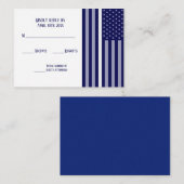 Dunne witte lijnvlag informatiekaartje (Voorkant / Achterkant)