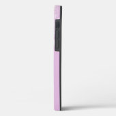 Dunne Witte Lint Bloemen Monogram Case-Mate iPhone Case (Achterkant / Links)