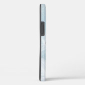 Dunne Witte Lint Bloemen Monogram Case-Mate iPhone Case (Achterkant / Rechts)