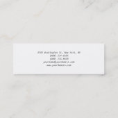 Dunne witte Visitekaartje met platte basis (Achterkant)