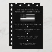 Dunne witte vlag EMS EMT Retirement Party Kaart (Voorkant / Achterkant)