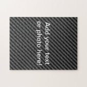 Dunne zwarte en grijze diagonale strepen legpuzzel (Horizontaal)