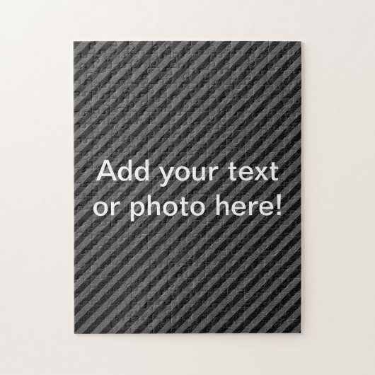 Dunne zwarte en grijze diagonale strepen legpuzzel (Verticaal)