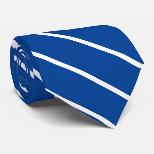 Dunne zwarte en witte strepen, klassiek stropdas (Opgerold)