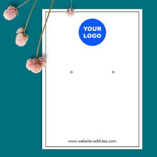 Dunne Zwarte Rand Witte Douane toevoegen Logo verd Visitekaartje