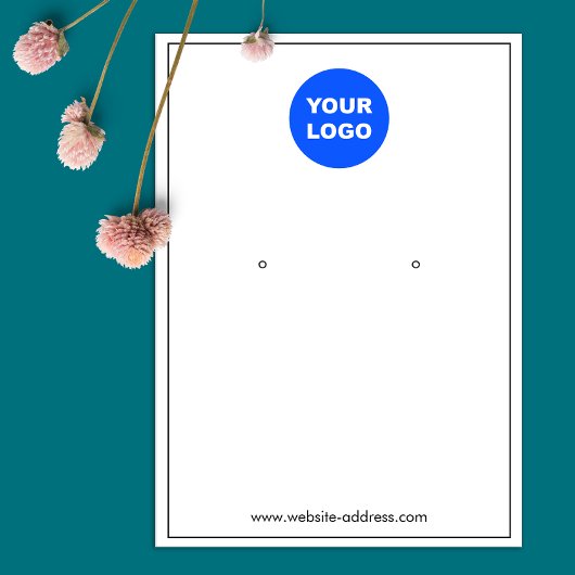 Dunne Zwarte Rand Witte Douane toevoegen Logo verd Visitekaartje