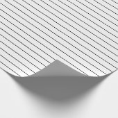 Dunne zwarte strepen op witte feestjes of kerstmis cadeaupapier (Hoek)