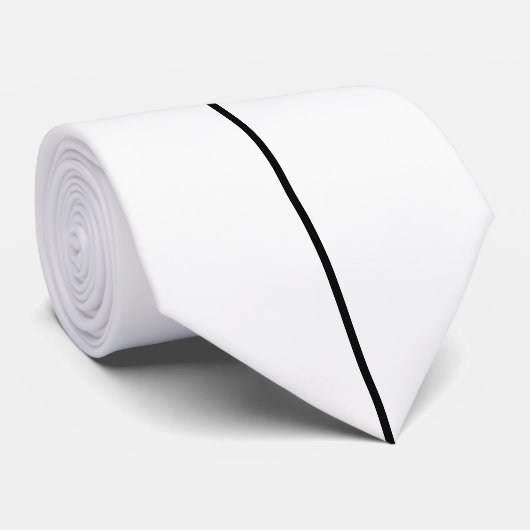 Dunne zwarte verticale lijn 3 stropdas (Opgerold)