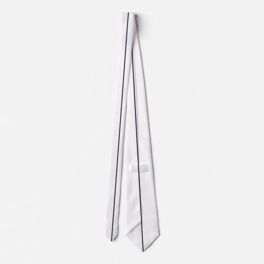 Dunne zwarte verticale lijn 3 stropdas (Achterkant)