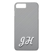 Dunne zwarte & witte strepen | Retrostyled Initial Case-Mate iPhone Case (Achterkant)