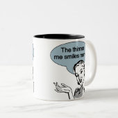 Dunner me Glimlachen meer Tweekleurige Koffiemok (Voorkant rechts)