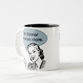 Dunner me Glimlachen meer Tweekleurige Koffiemok (Voorkant links)