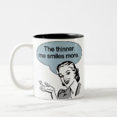 Dunner me Glimlachen meer Tweekleurige Koffiemok (Links)