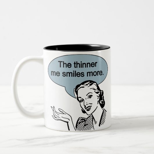 Dunner me Glimlachen meer Tweekleurige Koffiemok (Links)