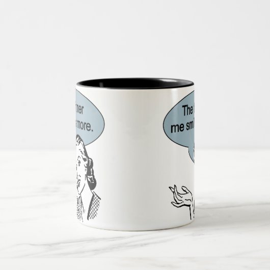 Dunner me Glimlachen meer Tweekleurige Koffiemok (Center)