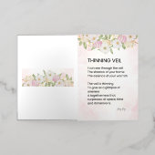 Dunner wordende sluier - Ontwaak Poëzie Poster Folie Wenskaart (Buiten Laag)