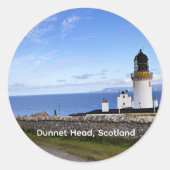 Dunnet Head, Schotland, Ronde Sticker (Voorkant)