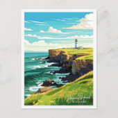 Dunnet Head Scotland reizen illustratie Briefkaart (Voorkant)
