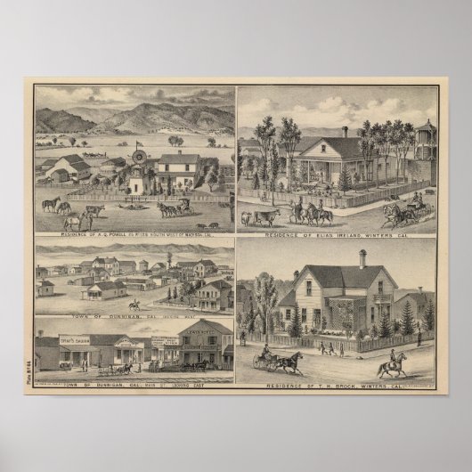 Dunnigan, Winters, Madison boerderij Poster (Voorkant)