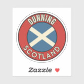 Dunning, Schotland Sticker (Vel)