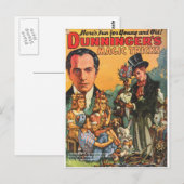 DUNNINGER PULP MAGAZINE HOESJE BRIEFKAART (Voorkant / Achterkant)