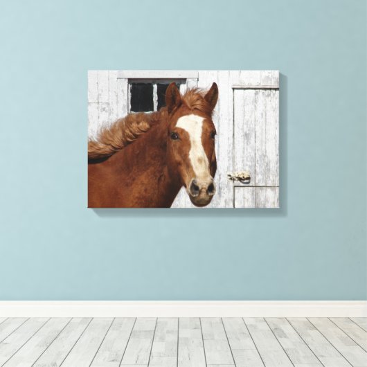 Dunnit Says Hallo Canvas Afdruk (Insitu (Houten vloer))