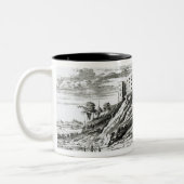 Dunnottar Castle Tweekleurige Koffiemok (Links)