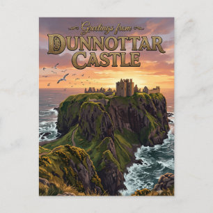 Dunnottar Castle Verenigd Koninkrijk Briefkaart