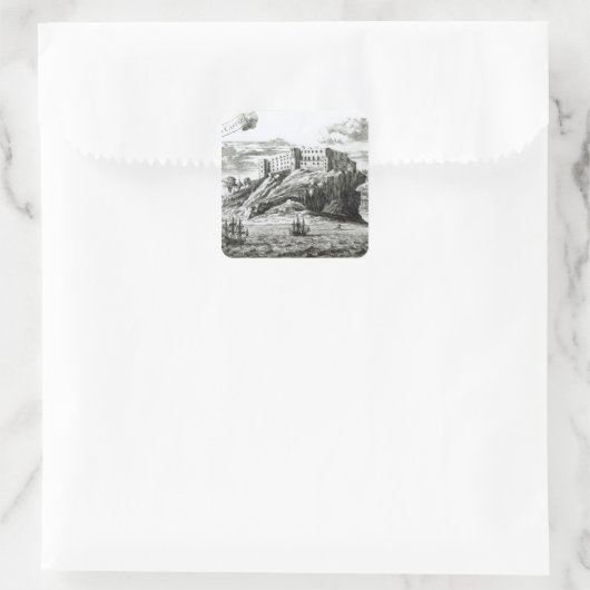 Dunnottar Castle Vierkante Sticker (Tas)