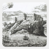 Dunnottar Castle Vierkante Sticker (Voorkant)