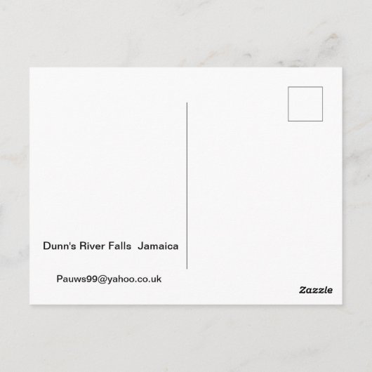 Dunn's Herfsten Jamaica Briefkaart (Achterkant)