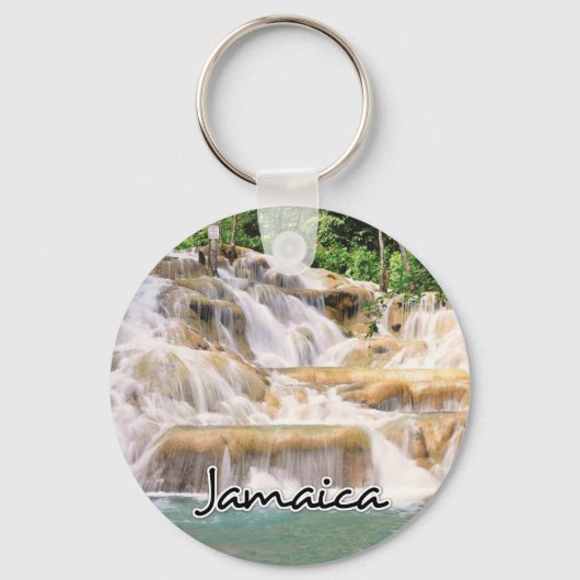 Dunn's River Falls Jamaica close-up Sleutelhanger (Voorkant)