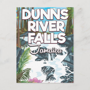 Dunn's River Falls Jamaica reisposter Briefkaart