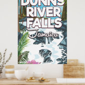 Dunn's River Falls Jamaica reisposter Poster (Keuken)
