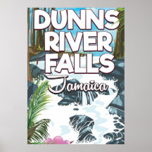 Dunn's River Falls Jamaica reisposter