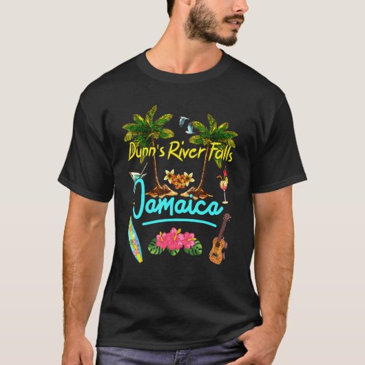 Dunns River Herfsten Jamaica Beach Summer Pal T-shirt (Voorkant)