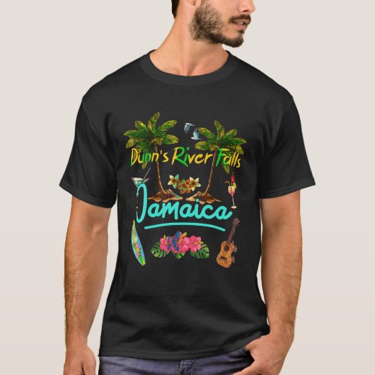 Dunns River Herfsten Jamaica Beach Summer Pal T-shirt (Voorkant)