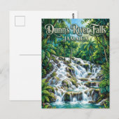Dunn's River Watervallen Jamaica Briefkaart (Voorkant / Achterkant)